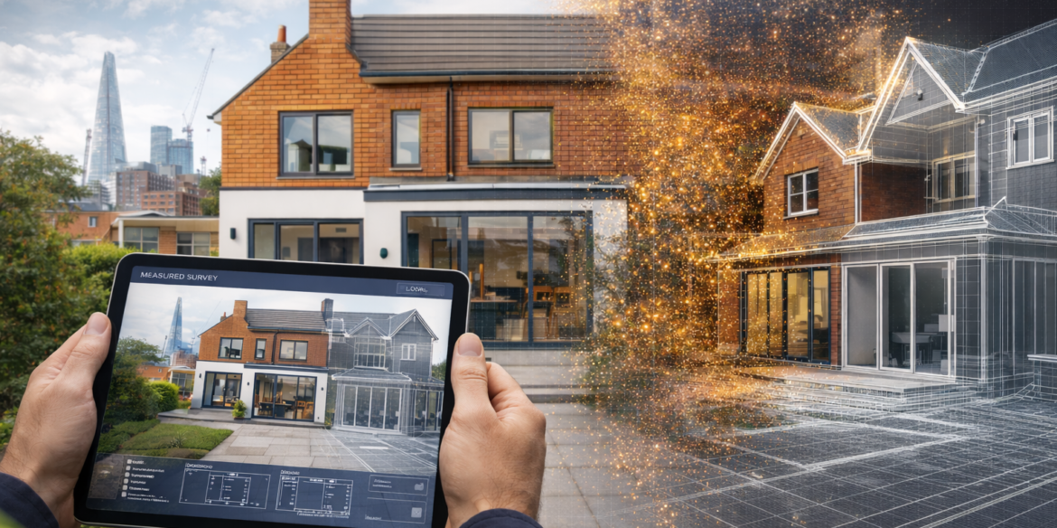 How Measured Building Surveys Help Navigate UK Building Regulations for Home Extensions