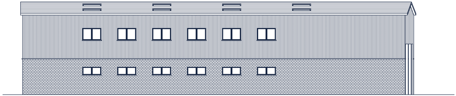 Proposed left side elevation