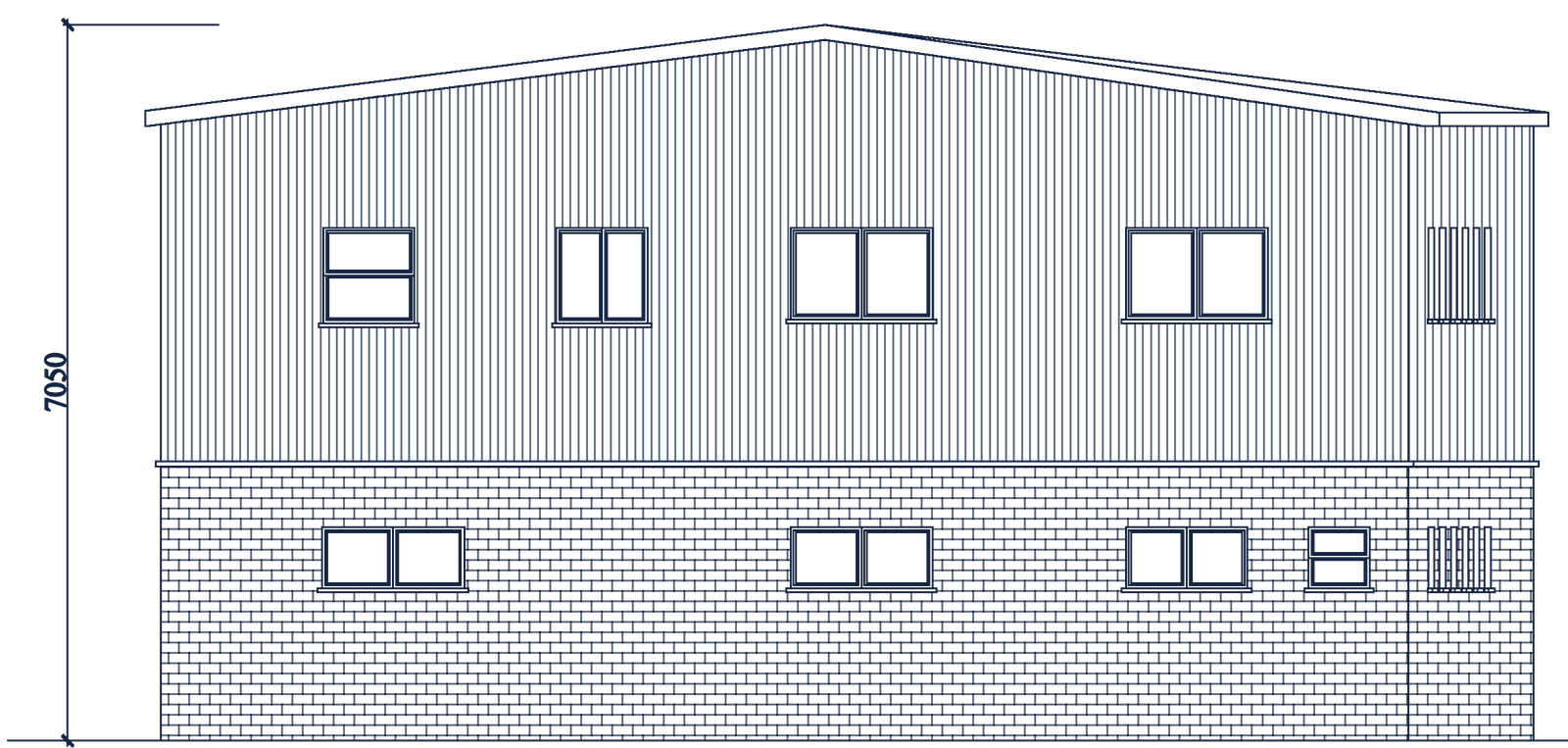 Proposed rear elevation