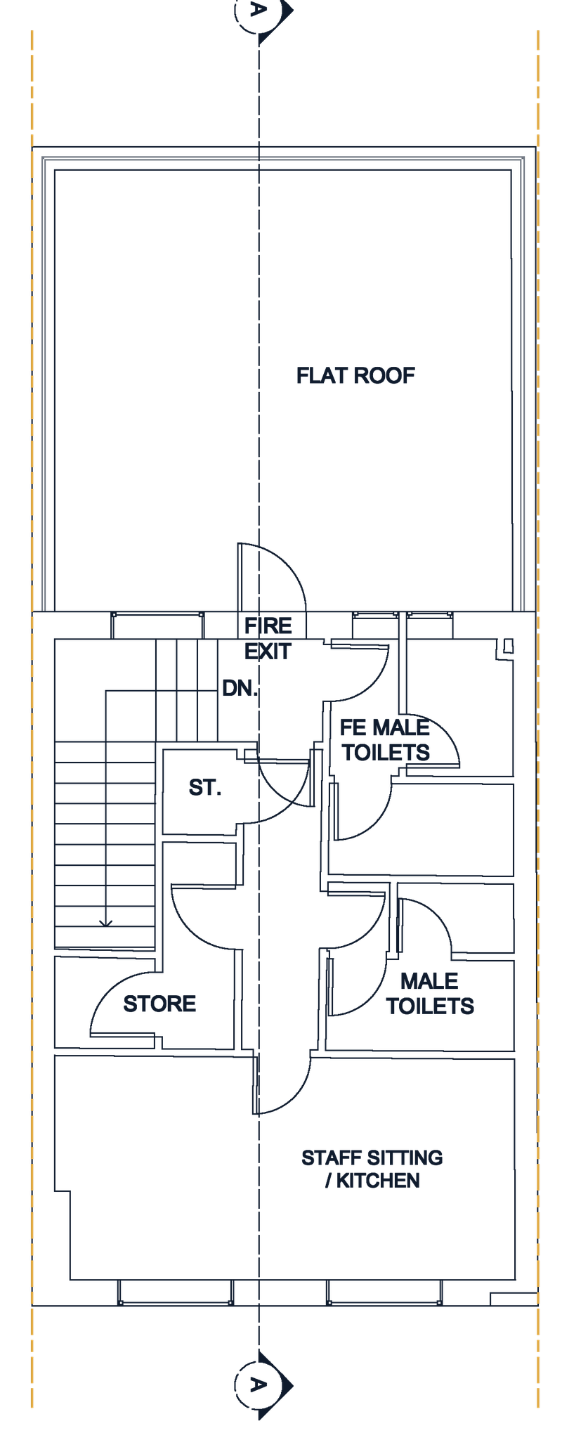 Existing second floor plan