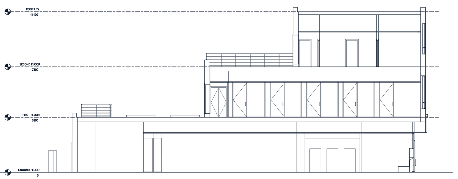 Existing section A of the three-storey building on Powis Street, Woolwich