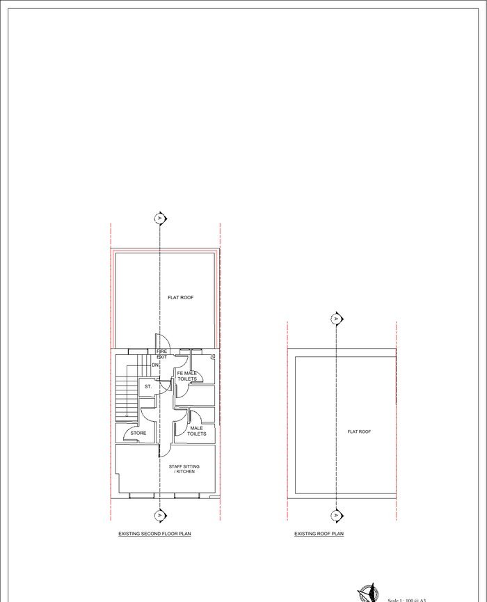 Sheet 2: second floor and roof plans