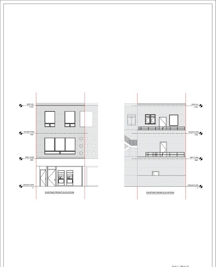 Sheet 4: front and rear elevations